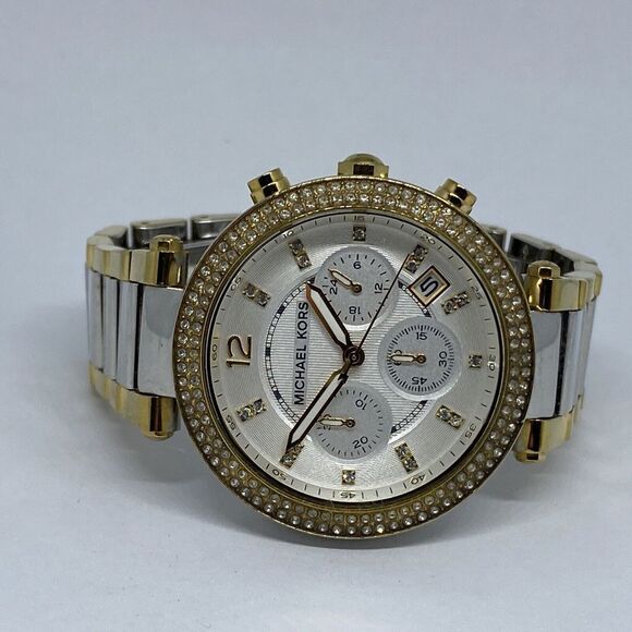 Michael Kors Parker MK5687 Womens Stainless Steel Analog Dial Quartz Watch MP858 - Picture 7 of 12